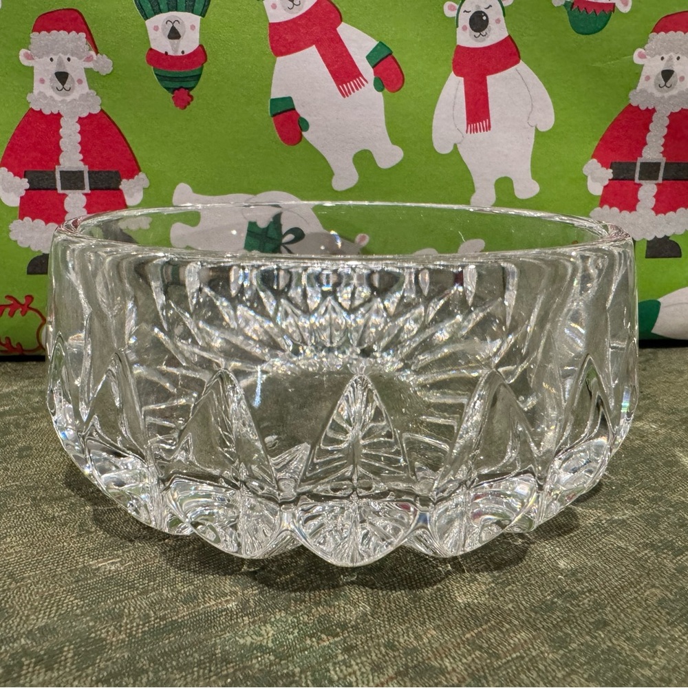 Vintage Gorham Full Lead Crystal Bowl 4.25" Candy/Condiment/Dip/Nut Bowl